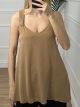 Oversized Back Top/Camel