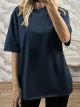 Oversized T-Shirt-2888/Navy Blue