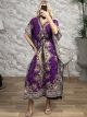 Beach Boho Dress-2001/Purple
