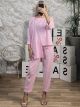 Casual Cotton Asymmetrical Set NEW/Pink