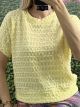 Waffle Fabric Mono Top/Yellow