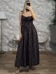 Floral Retro Maxi Dress/Chocolat