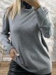 Lurex High-Neck Sweater-1223/Grey