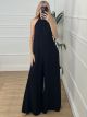 Oversized Open Back Jumpsuit/Black2