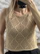 Lurex Crop Top/Gold