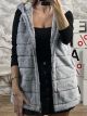 Fur Hood Vest/Grey