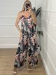 Summer Elastic Jumpsuit/Floral-3