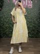 Casual Midi Leo Dress/Yellow