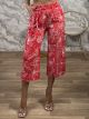 Multi Paperbag Zip Kilot/Red Big Flowers
