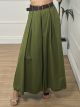 Cotton Wide Pants Belt-33637/Lime