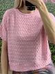 Waffle Fabric Mono Top/Pink