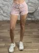 Leopard Denim Shorts-316/Pink