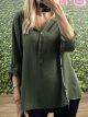 Hooded Blouse-Shirt/Khaki