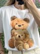 Bears Strass T-Shirt/White
