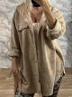 Soft Cord Hood Shirt/Beige