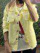 Cotton Oversized Jacket-1143/Yellow2