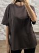 Oversized T-Shirt-2888/Chocolat