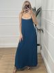 Maxi Sequins Boho Dress/Petrol
