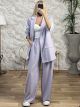 Stripes Casual Suit/Lilac