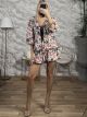 Floral Blazer & Shorts Set/BLack Flower