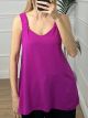 Oversized Back Top/Magenta