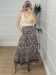 BOHO Skirt-6025/Navy Blue
