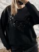 Sequins Sweater-6008/Black
