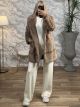 Soft Fur Coat-55673/Beige