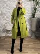Classic Buttons Coat/Lime