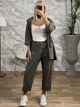 Oversized Zipper Buttons Set/Khaki