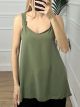 Oversized Back Top/Khaki