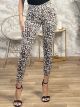 Skinny Leopard Denim Pants