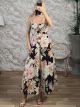 Floral Retro Maxi Dress/Black2