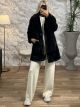 Soft Fur Coat-55673/Black