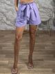 PaperBag Bow Shorts-9483/Lila
