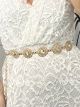 Metallic Belt/Flowers