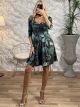 Closs Mini Floral Dress/Green