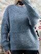 Oversized Sweater-2260/Blue