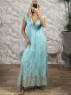Boho Gold Maxi Dress NEW-2564/Ciel
