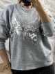 Sequins Sweater-6008/Grey