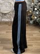 Viscose Side Stripes Leo Pants/Baby Blue