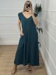 Ruffle Jumpsuit WP/Petrol
