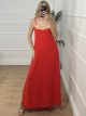Maxi Sequins Boho Dress/Red