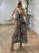 Viscose Bows Dress/Black