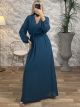Maxi Muslin Dress-3043/Petrol