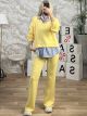 Viscose Layer Shirt Set-3346/Yellow