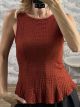Crep Peplum Top-48019/Ecai