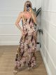 Summer Elastic Jumpsuit/Floral-1