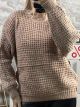 Oversized Sweater-2260/Beige