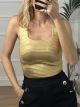 Metallic Top/Gold